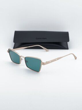 Calvin Klein CK24110S 716 Women Butterfly Sunglasses - Gold / Green